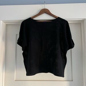 Kit and Ace Black Short Sleeve Top